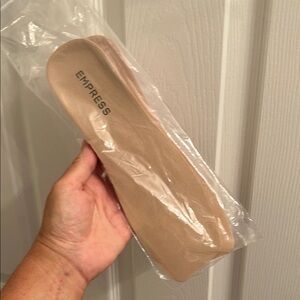 New Empress Beige Square Toe Shoe Arch Insoles Sz 40